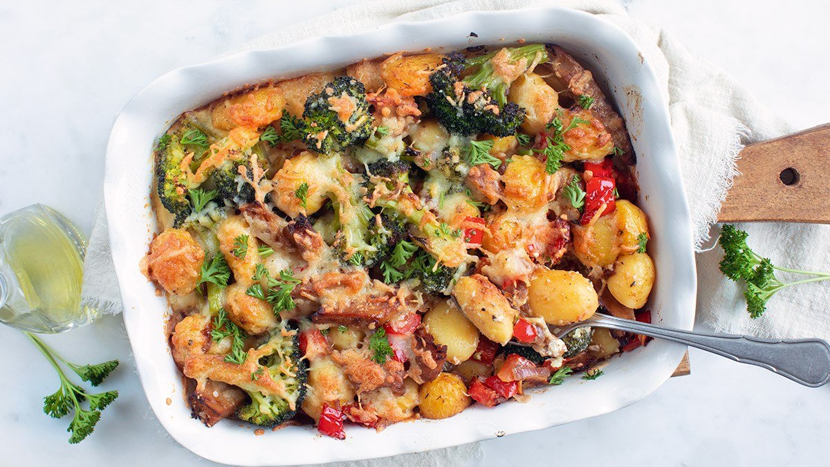 Winterse kipschotel uit de oven