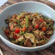 Koolhydraatarme bami goreng